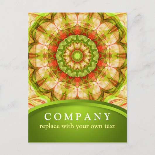 Rode en groene appels Mandala Briefkaart (Voorkant)
