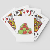 Rode en groene appels pokerkaarten (Achterkant)