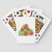 Rode en groene appels pokerkaarten (Achterkant)