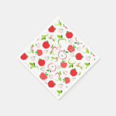 Rode en groene appels servet (Hoek)