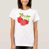 Rode en groene appels t-shirt (Voorkant)