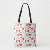 Rode en groene appels tote bag (Voorkant)