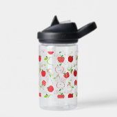 Rode en groene appels waterfles (Links)