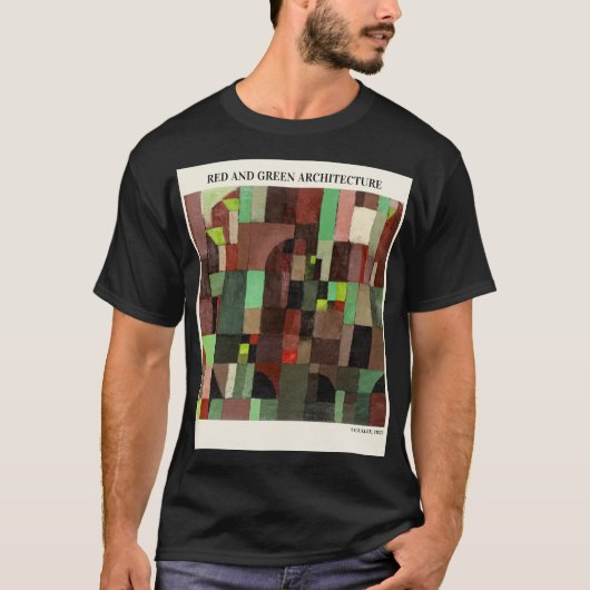 RODE EN GROENE ARCHITECTUUR VAN Paul Klee , Abstra T-shirt (Voorkant)
