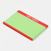 Rode en groene bewerkbare kalligrafie notitie post-it® notes (Schuin)