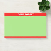 Rode en groene bewerkbare kalligrafie notitie post-it® notes (Kantoor)