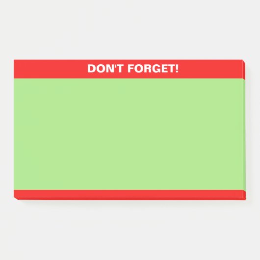 Rode en groene bewerkbare kalligrafie notitie post-it® notes (Voorkant)
