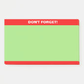 Rode en groene bewerkbare kalligrafie post-it® notes (Voorkant)