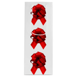 Rode en Groene Bogen Wijn Gift Bag Cadeautas