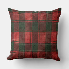 Rode en groene Buffalo Plaid Christmas Sierkussen