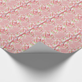 Rode en groene burst abstract ontwerp cadeaupapier