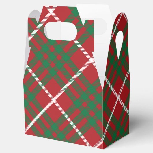 Rode en groene cheque bedankdoosjes (Geopend)