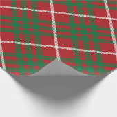 Rode en groene cheque cadeaupapier (Hoek)