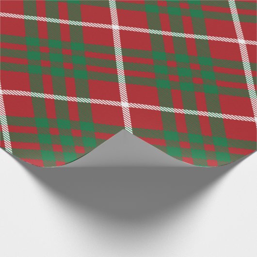 Rode en groene cheque cadeaupapier (Hoek)