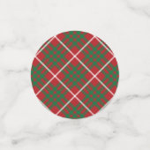 Rode en groene cheque confetti (Kleine voorkant)