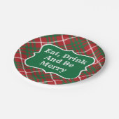 Rode en groene cheque papieren bordje (Gekanteld)