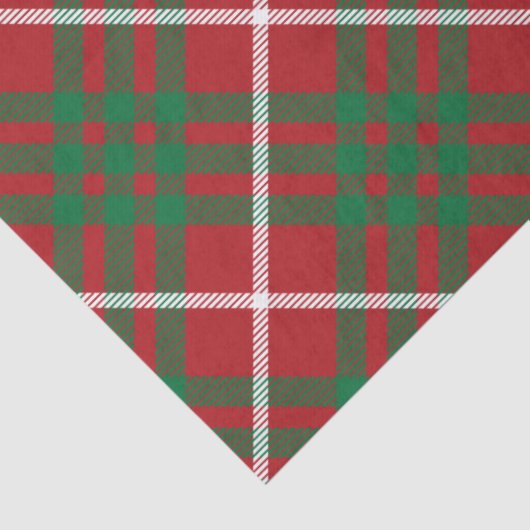 Rode en groene cheque tissuepapier (Detail)