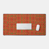 Rode en groene chili patchwork, bureaumat (Keyboard & Muis)