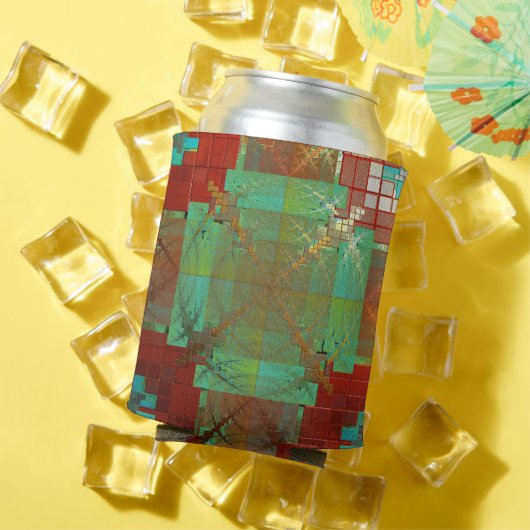 Rode en groene chromatische Fusie-Koelbox Blikjeskoeler (Insitu Zomer)