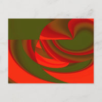 Rode en groene Cubist Abstract