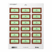 Rode en Groene Diamanten Etiket (Full Sheet)