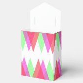 Rode en groene driehoeken bedankdoosjes (Geopend)