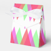 Rode en groene driehoeken bedankdoosjes (Voorkant Zijde)