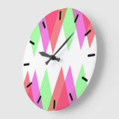 Rode en groene driehoeken grote klok (Hoek)