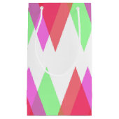 Rode en groene driehoeken klein cadeauzakje (Voorkant)