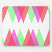 Rode en groene driehoeken muismat (Voorkant)