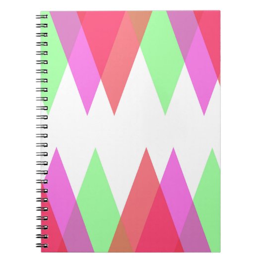 Rode en groene driehoeken notitieboek (Voorkant)
