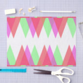 Rode en groene driehoeken tissuepapier (Craft)