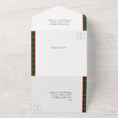 Rode en groene feestdag Alle in één uitnodiging (Buitenkant)