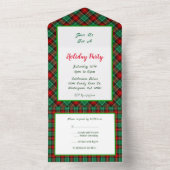 Rode en groene feestdag Alle in één uitnodiging (Binnen)