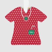 Rode en groene feestdag dress poka Dots gepersonal