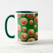 Rode en Groene Feestdagen Mok (Links)
