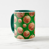 Rode en Groene Feestdagen Mok (Voorkant links)