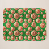 Rode en Groene Feestdagen Sherpa Deken (Voorkant (horizontaal))