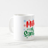 Rode en Groene Feestelijke Melk Voor Santa Mok (Voorkant links)