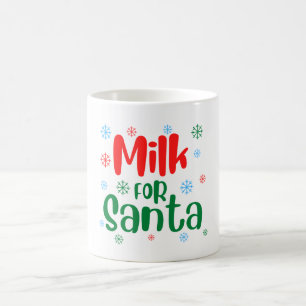 Rode en Groene Feestelijke Melk Voor Santa Mok
