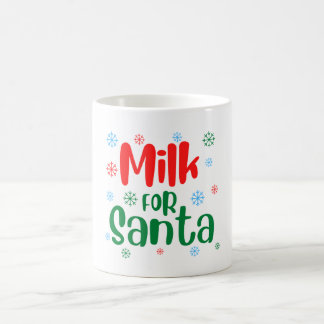 Rode en Groene Feestelijke Melk Voor Santa Mok