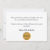 Rode en groene feestelijke truien op Clothesline Feestdagenkaart (Achterkant)