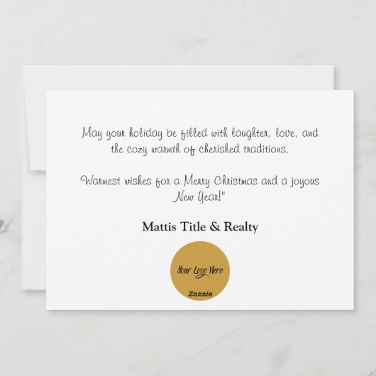 Rode en groene feestelijke truien op Clothesline Feestdagenkaart (Achterkant)