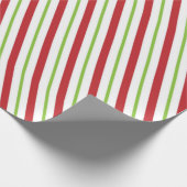 Rode en groene feeststaven cadeaupapier (Hoek)