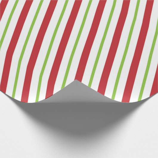 Rode en groene feeststaven cadeaupapier (Hoek)