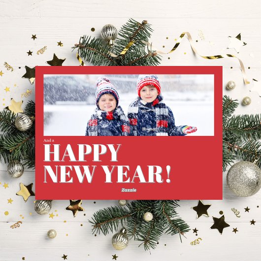 Rode en groene fotocollage Vrolijk kerstfeest Feestdagenkaart