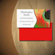 Rode en groene gitaarlessen Abstract