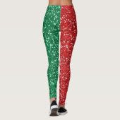 rode en groene glitter leggings (Achterkant)