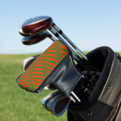 Rode en groene golven golfheadcover (Insitu)