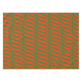 Rode en Groene Golven Tafelkleed (Voorkant (Horizontaal))